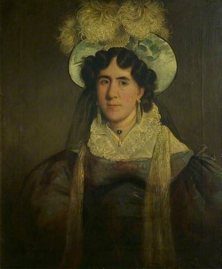 The Wife of Captain James Jones 1830  by W Brown New Walk Museum Leicester
